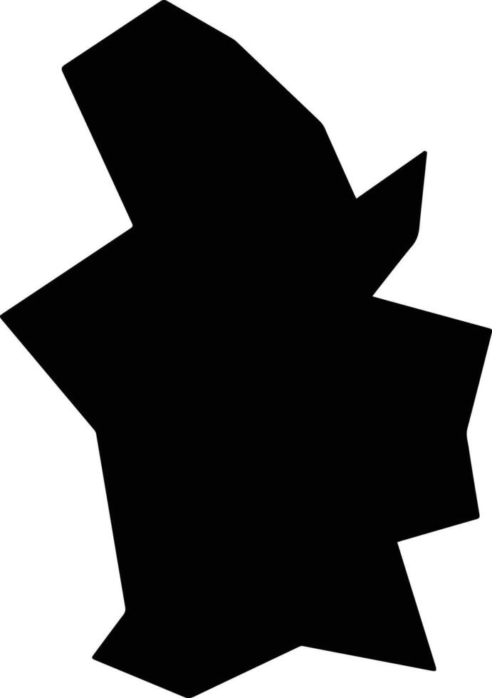 Santana do Deserto Brazil silhouette map vector
