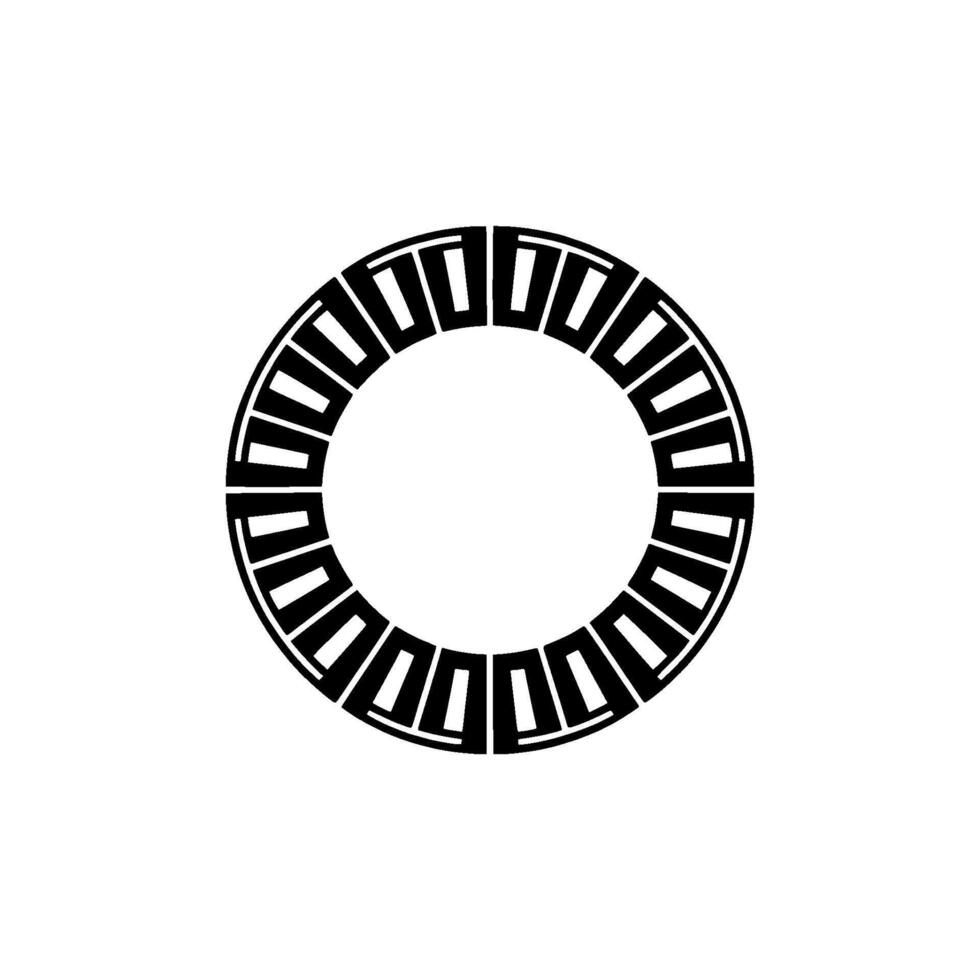 Geometric Circle Pattern, Minimalist, Circular Progression vector