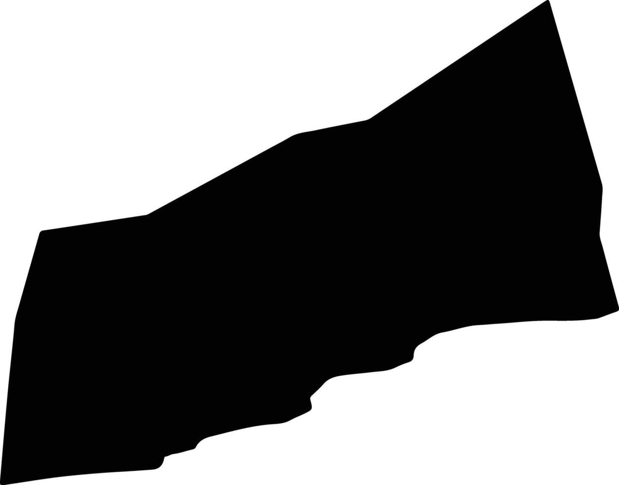 Santiago Astata Mexico silhouette map vector