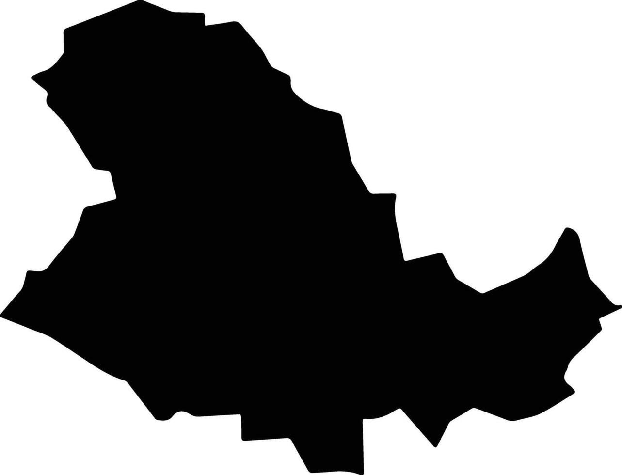 Santiago Brazil silhouette map vector