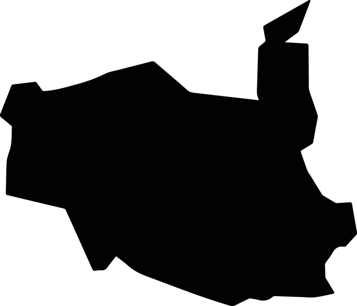 Santiago Miltepec Mexico silhouette map vector