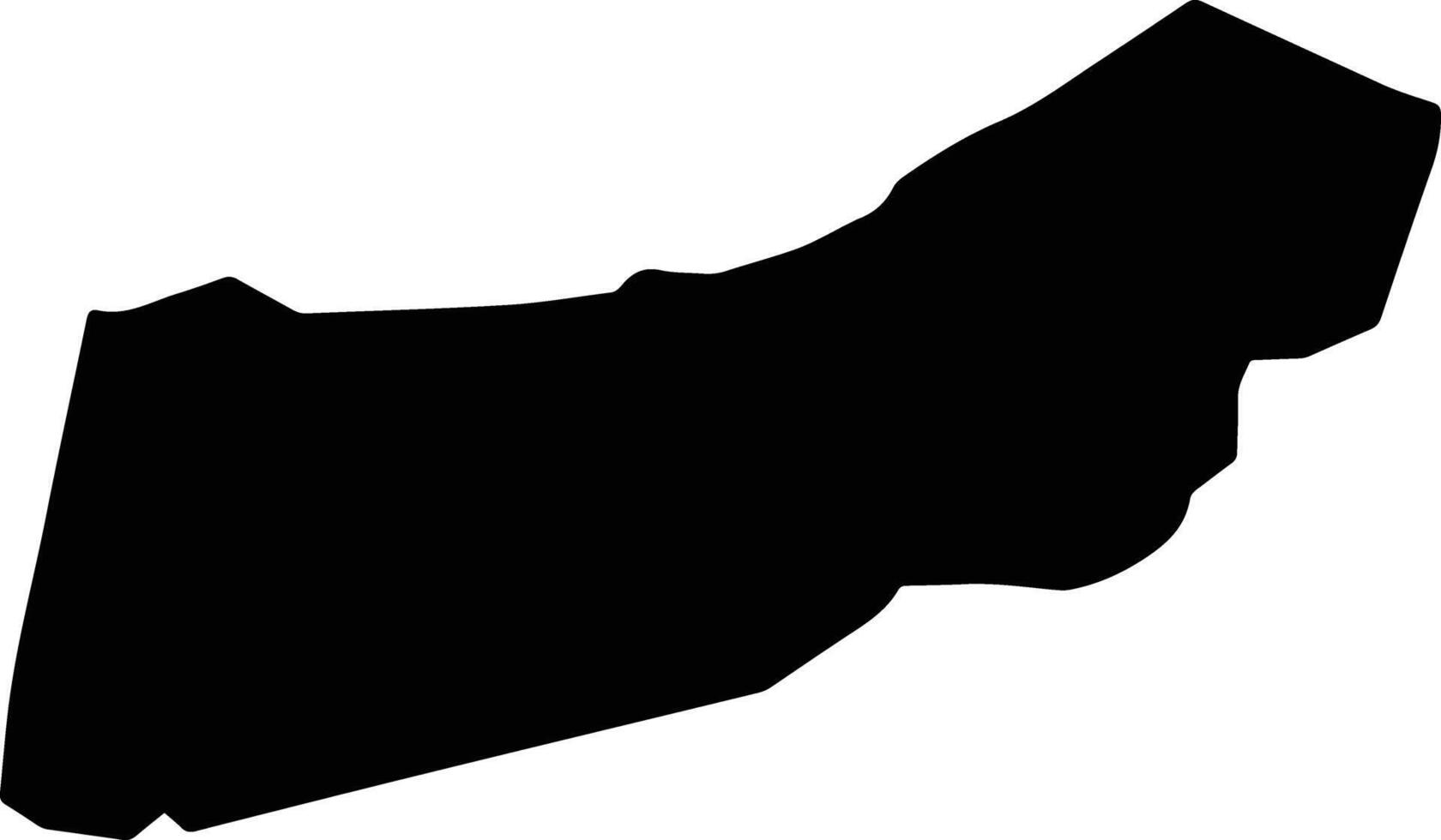 Santiago Nundiche Mexico silhouette map vector