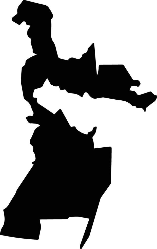 Santiago Tamazola Mexico silhouette map vector