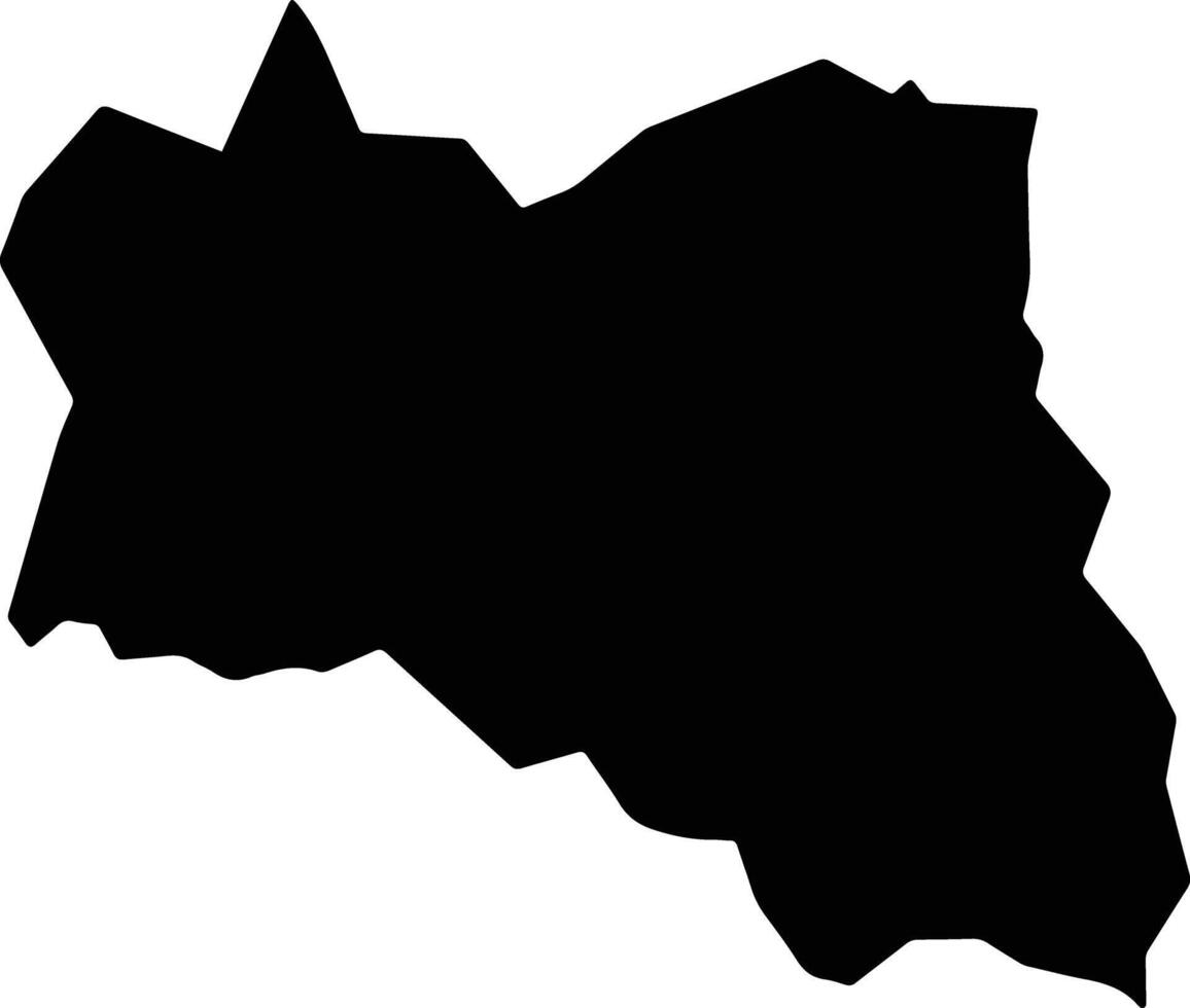 Santiago Tlazoyaltepec Mexico silhouette map vector