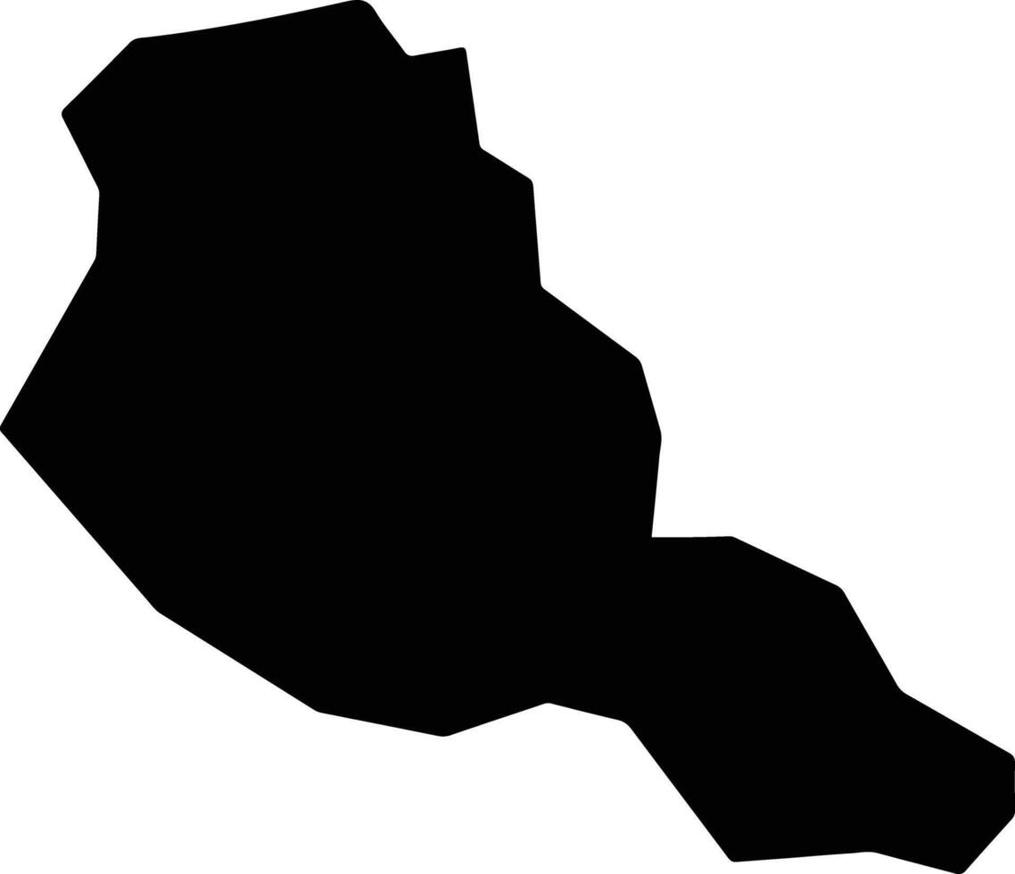 Santo Augusto Brazil silhouette map vector