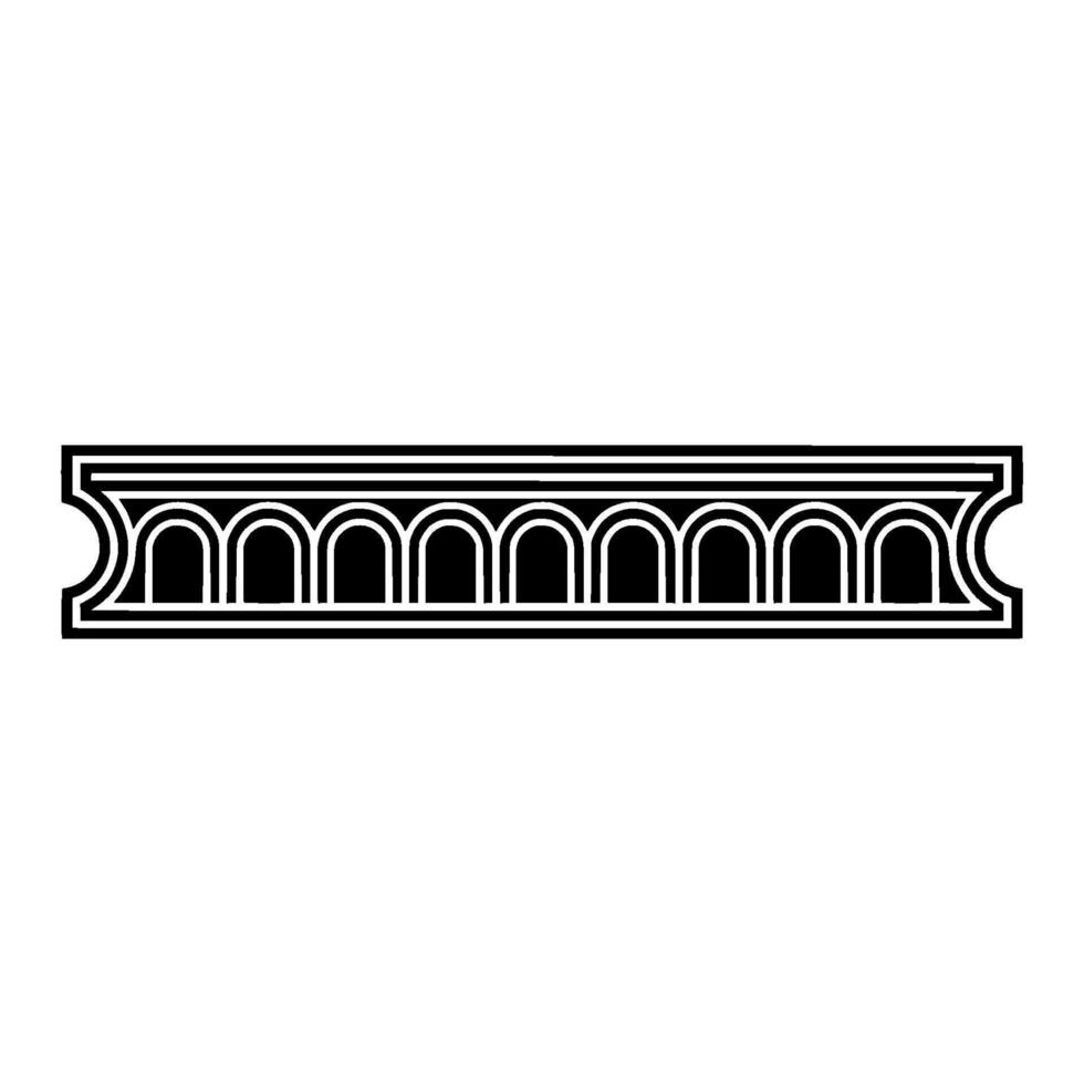 Art Deco Archway Border, Geometric - Pattern - Art deco vector