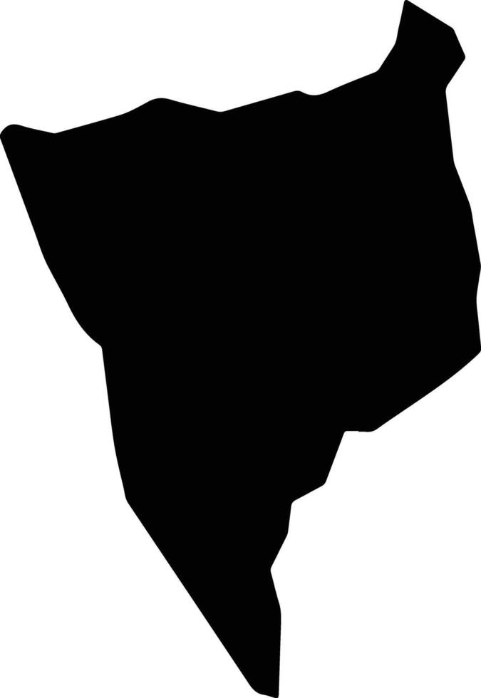 Santo Domingo Albarradas Mexico silhouette map vector