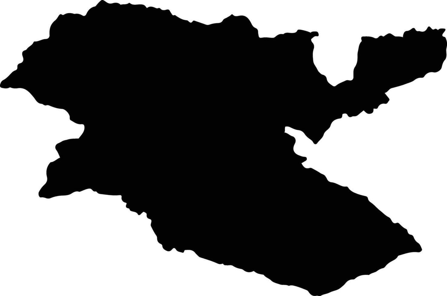 Santo Domingo Colombia silhouette map vector