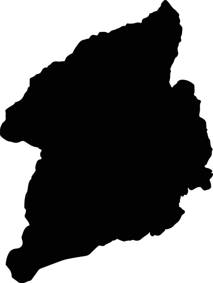 Santo Crucifixo Cabo Verde silhouette map vector