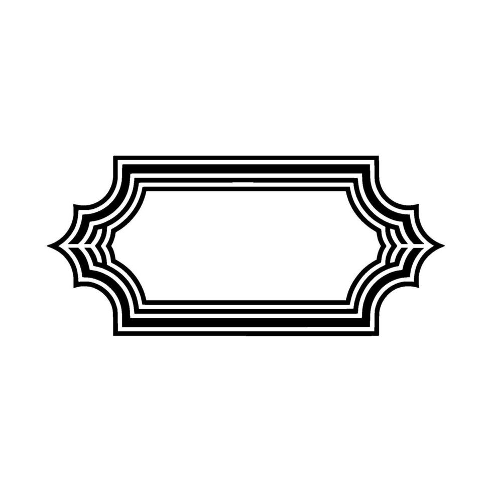 Elegant Ornate Frame, Minimalist - Ornament vector