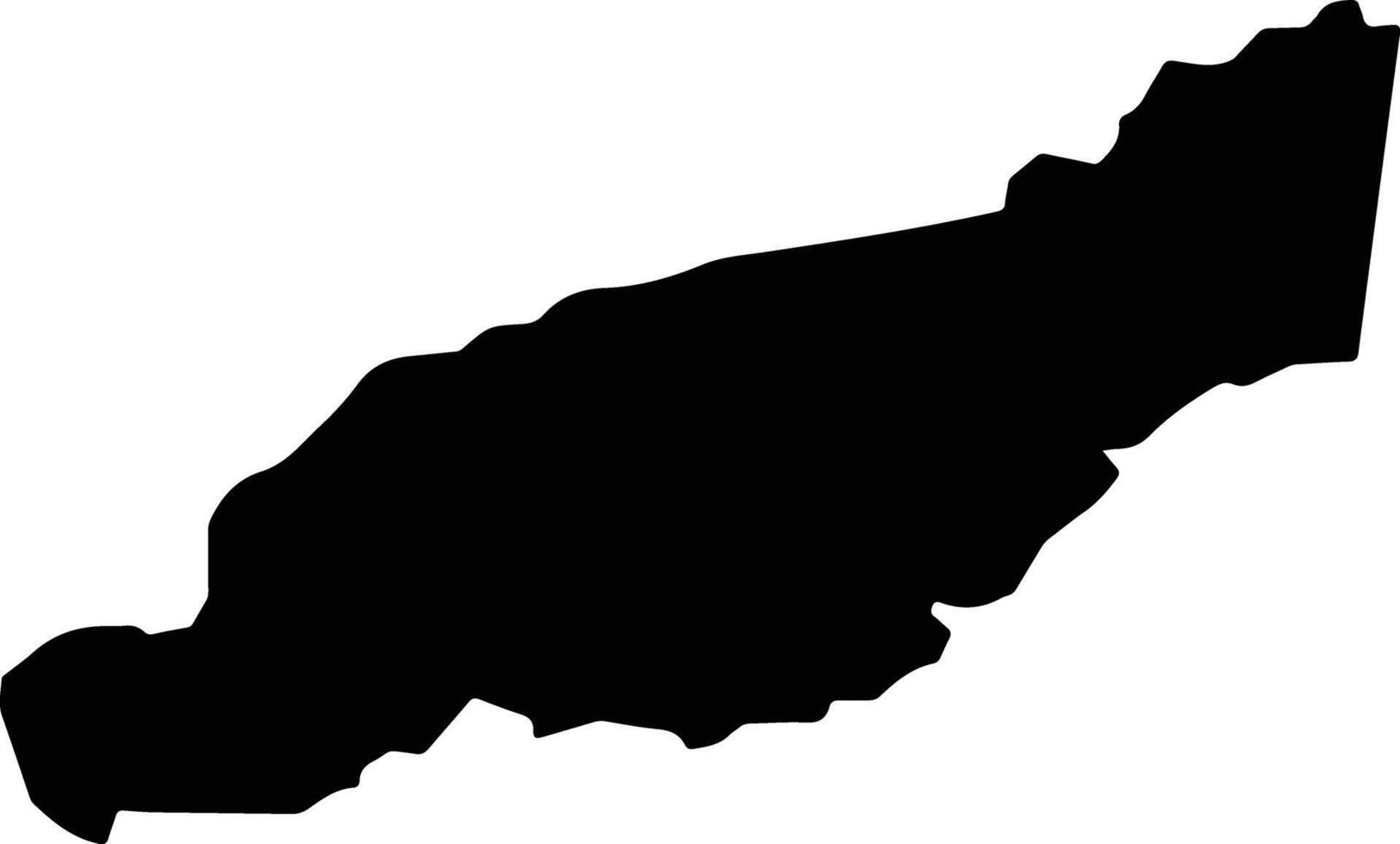 Santo Domingo Costa Rica silhouette map vector
