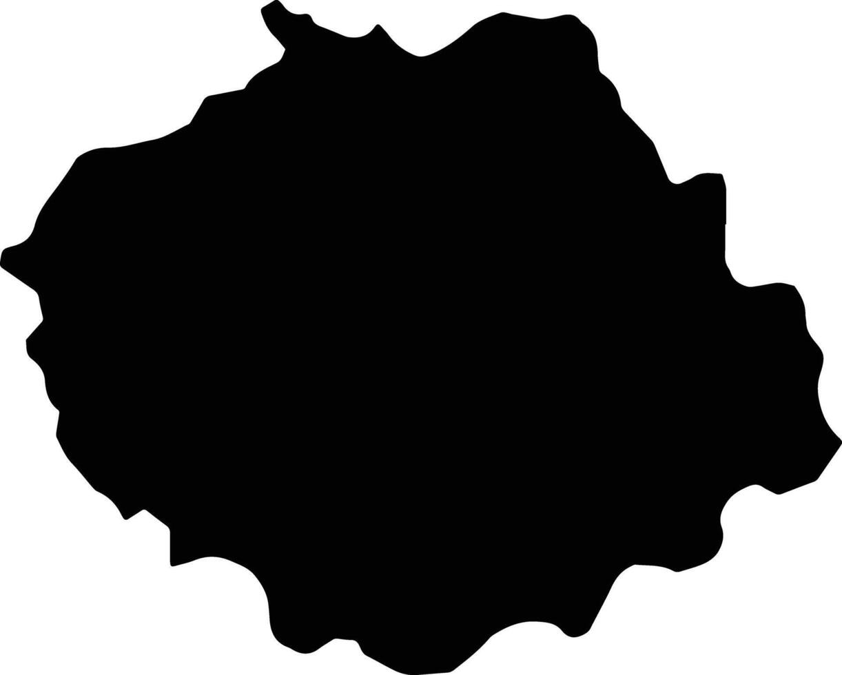 Santo Domingo Norte Dominican Republic silhouette map vector