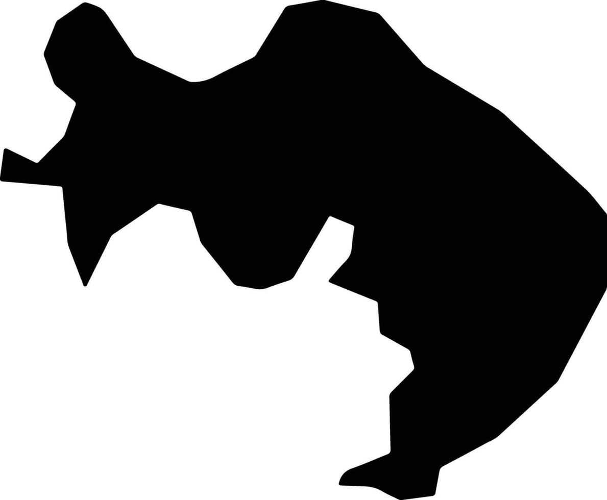 Santo Domingo Oeste Dominican Republic silhouette map vector