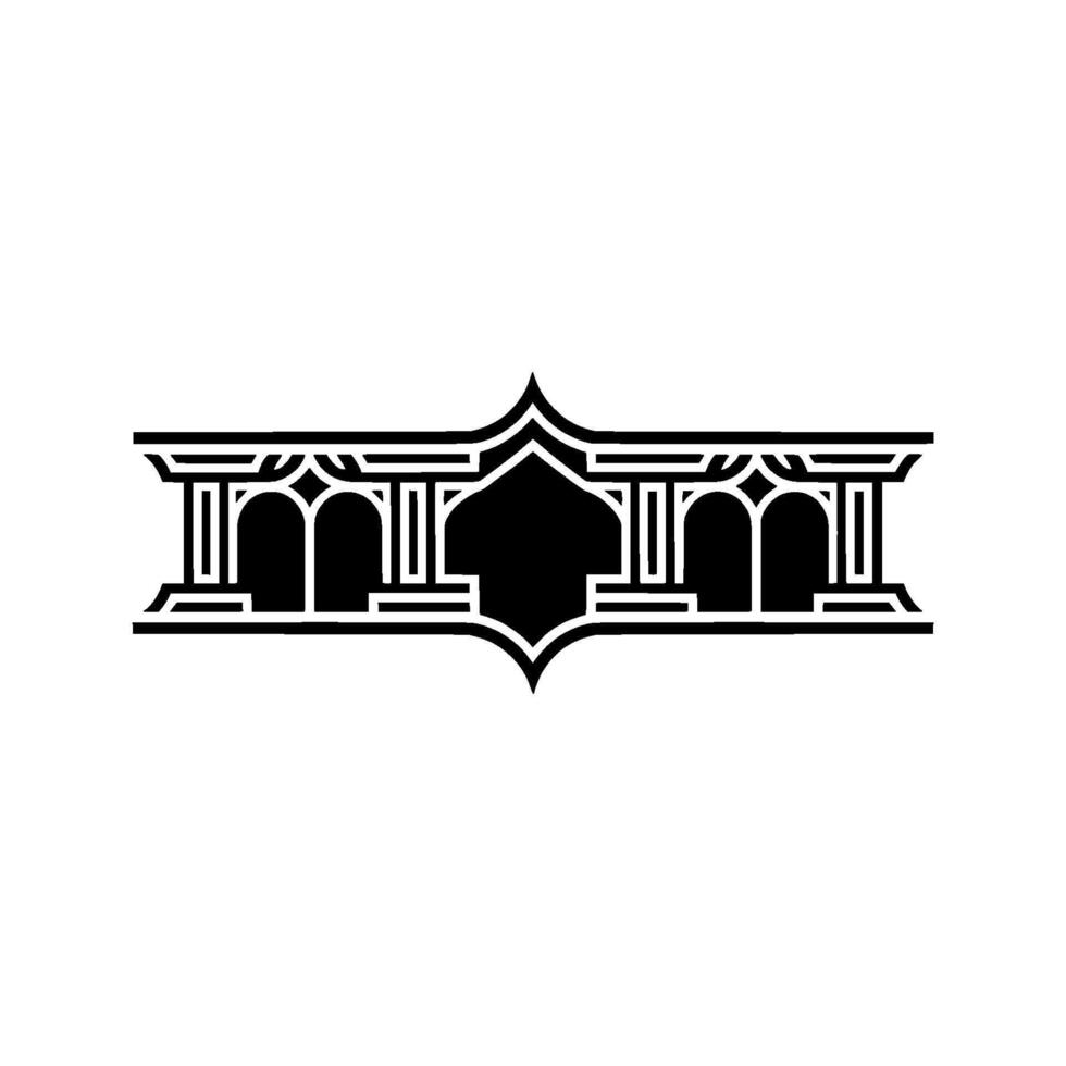 Art Deco Architectural Emblem, Geometric, Architecture vector