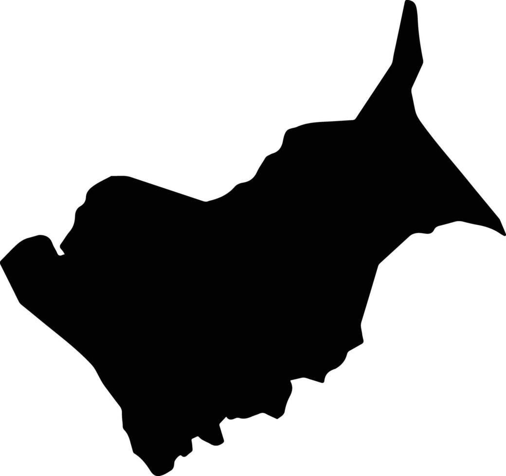 Santo Domingo Teojomulco Mexico silhouette map vector