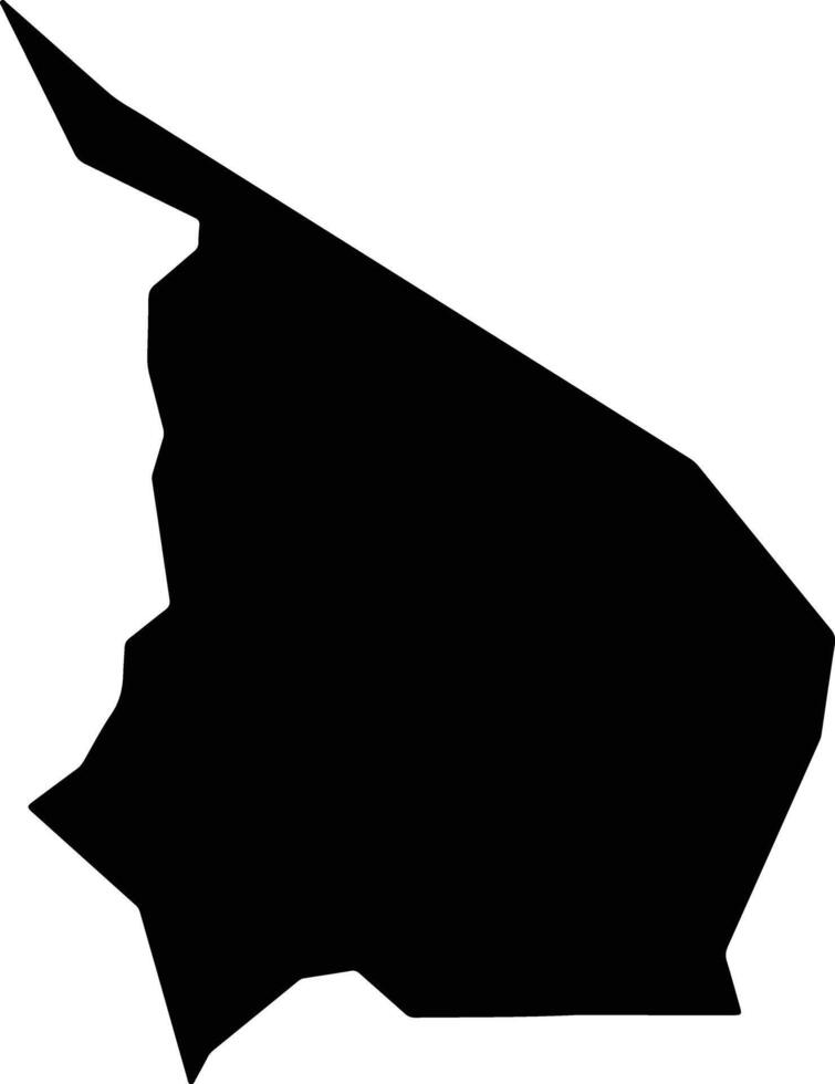Santo Domingo Tonaltepec Mexico silhouette map vector