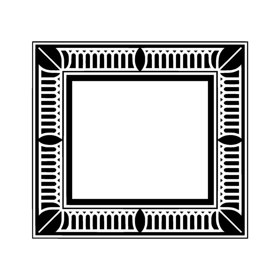 Geometric Frame, Minimalist, Vintage Aesthetic vector