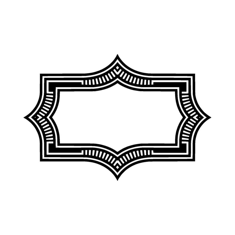 Art Deco Frame, Geometric Ornamentation, Vintage Elegance, Pattern - Art deco vector