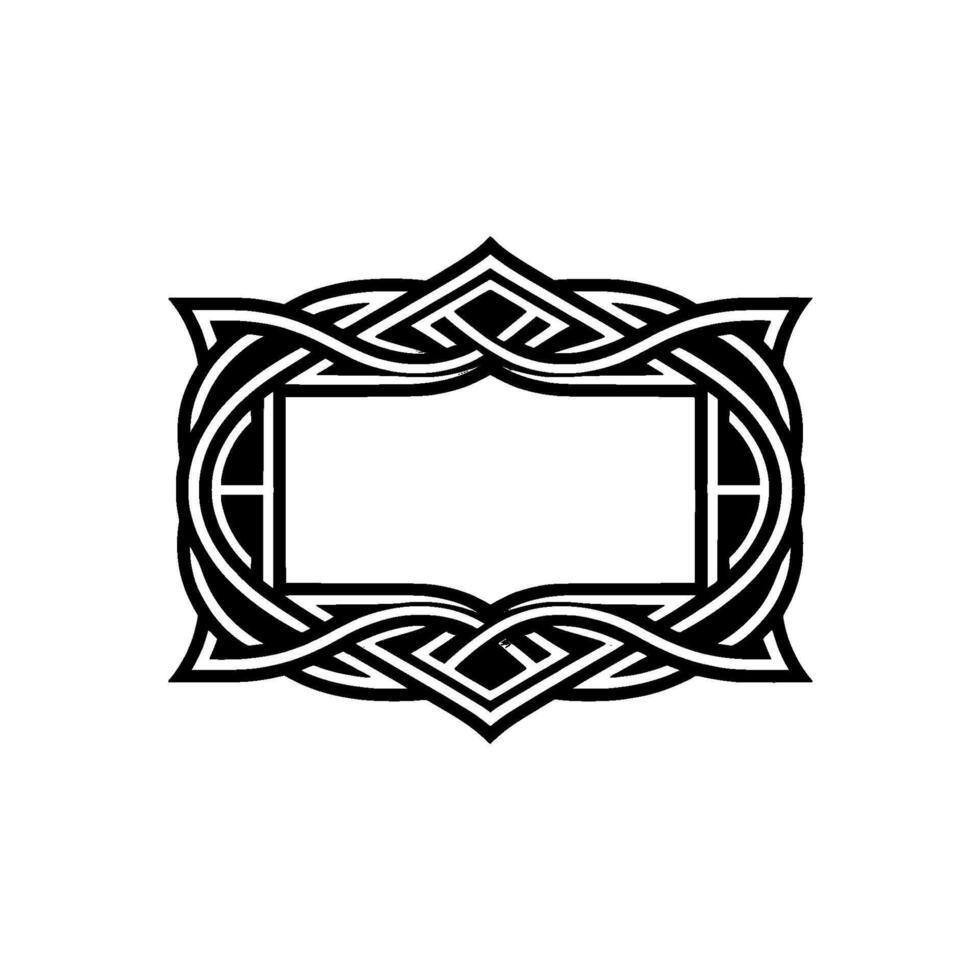 Intricate Celtic Frame, Elegant Border, Vintage - Ornate vector
