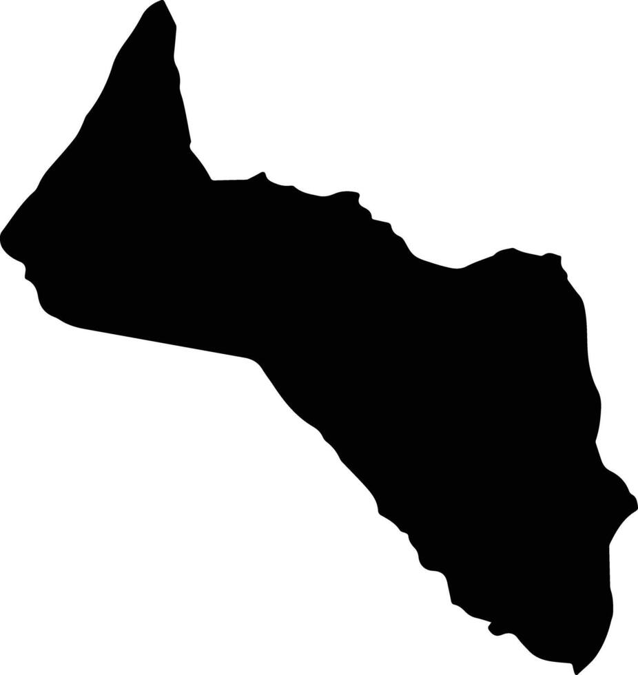 Santos Marquina Venezuela silhouette map vector