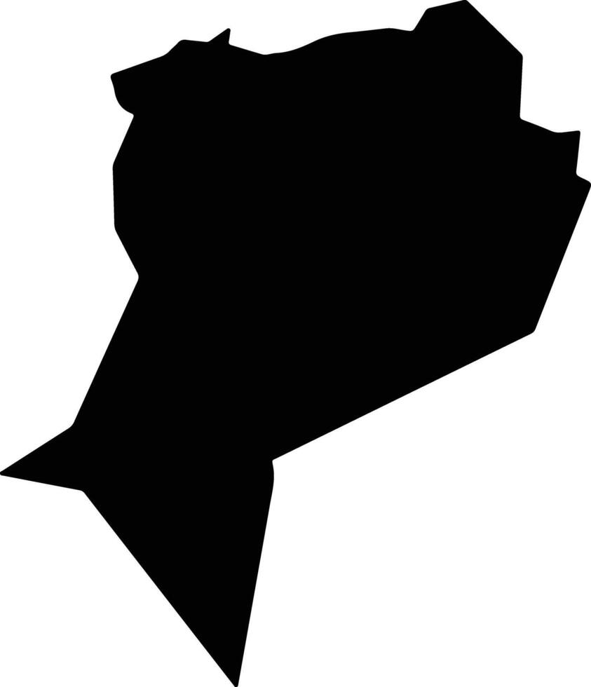 Santos Reyes Tepejillo Mexico silhouette map vector