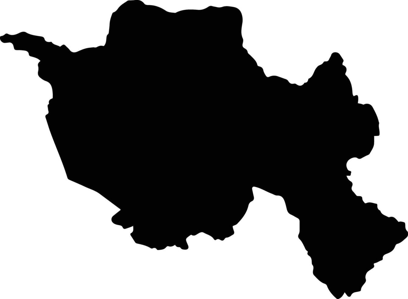 Sanxay Laos silhouette map vector
