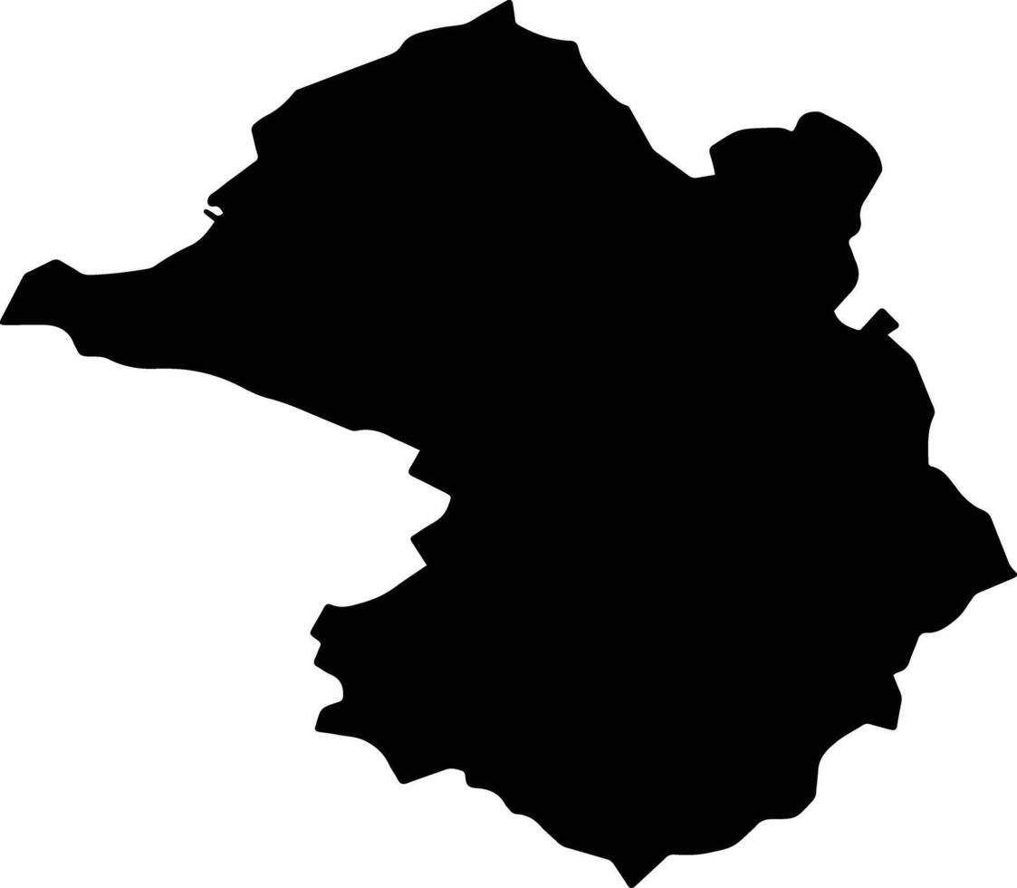 Sanzhi District Taiwan silhouette map vector
