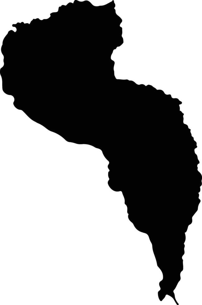Sao Francisco De Assis Cabo Verde silhouette map vector