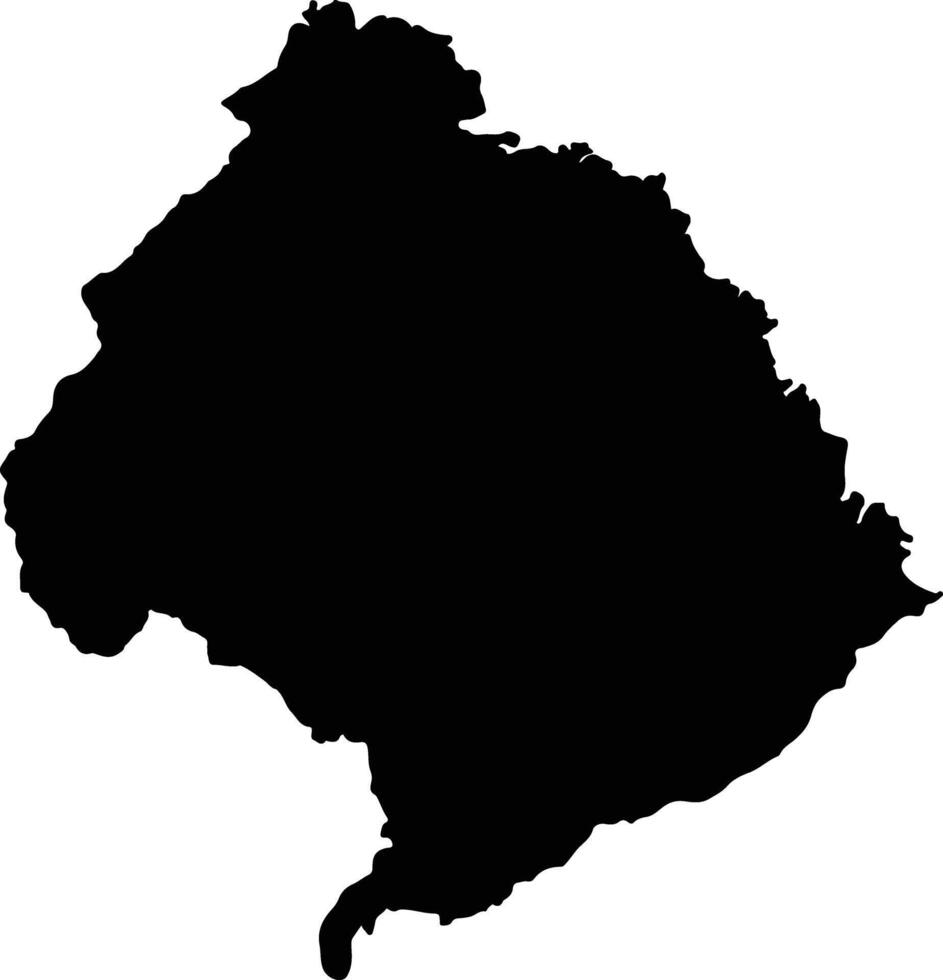 Sao Miguel Arcanjo Cabo Verde silhouette map vector
