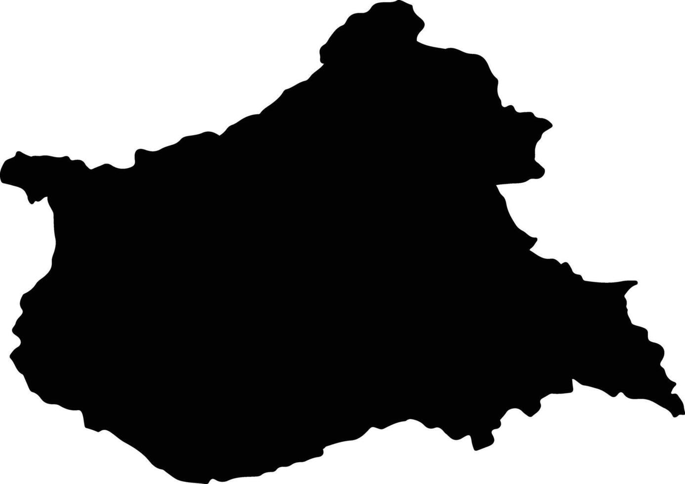 Sao Nicolau Tolentino Cabo Verde silhouette map vector