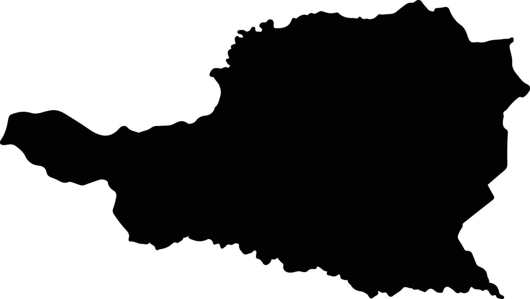Sap Yai Thailand silhouette map vector