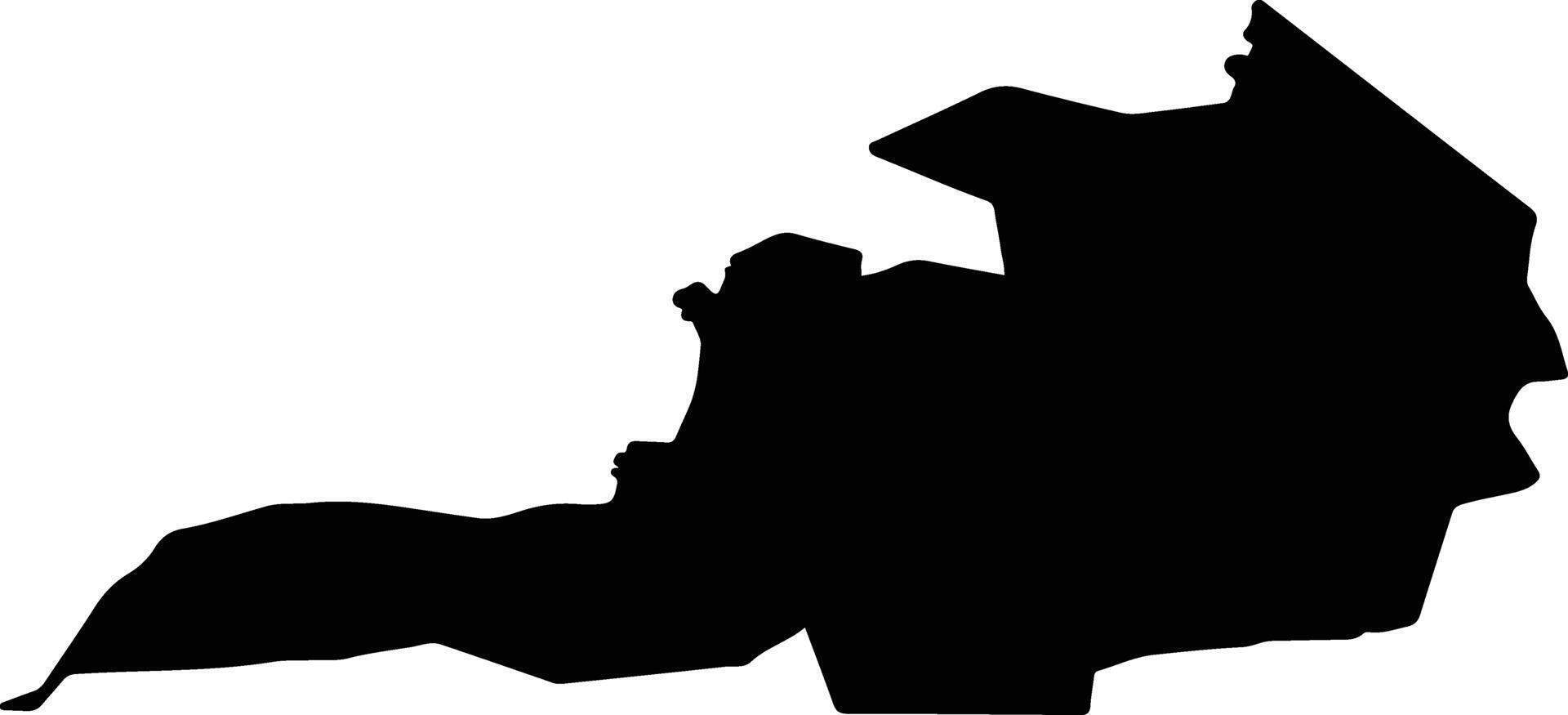 Saparmyrat Turkmenbasy Turkmenistan silhouette map vector
