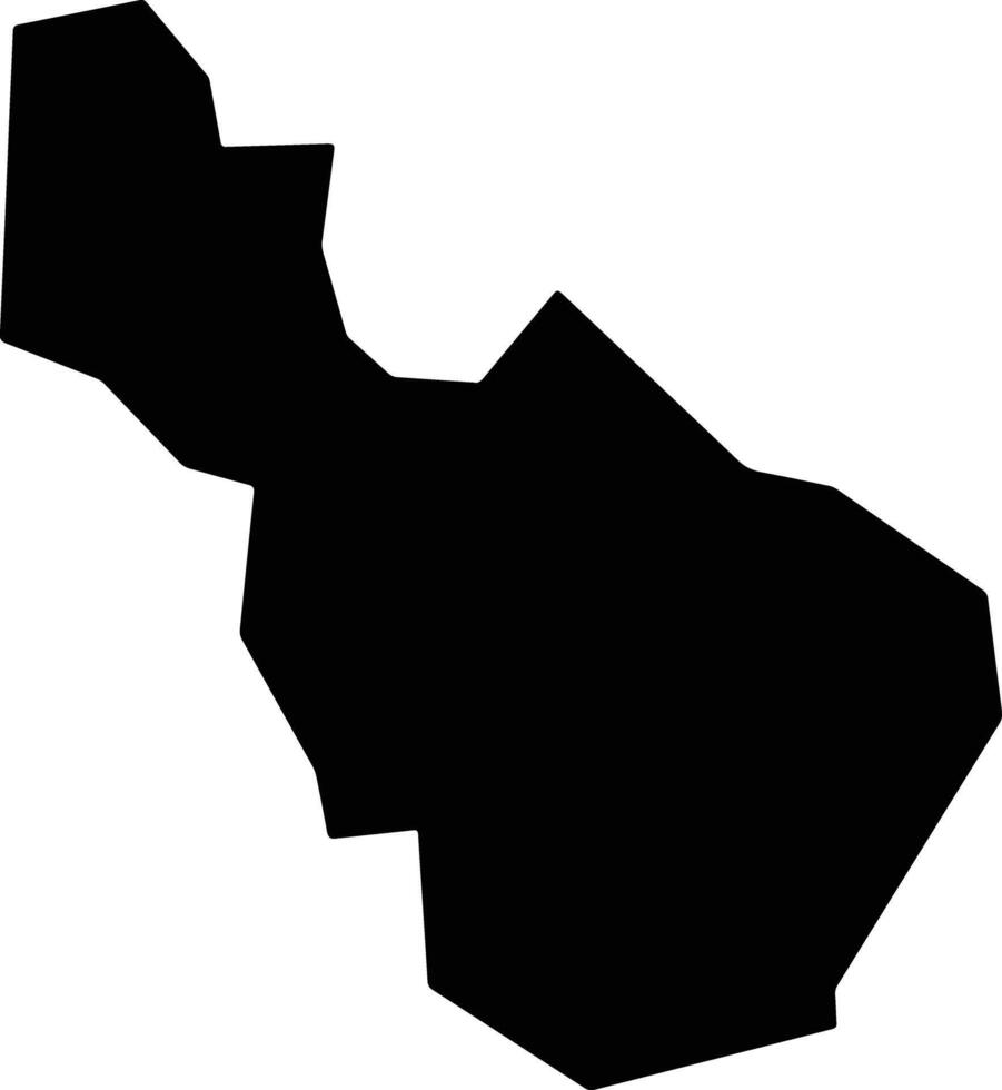 Sapele Nigeria silhouette map vector