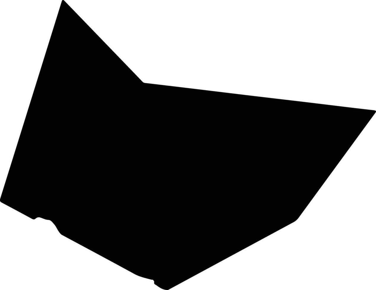 Saptari Nepal silhouette map vector
