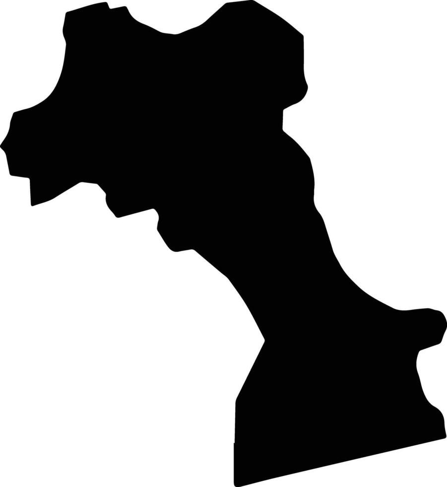 Saqin Yemen silhouette map vector