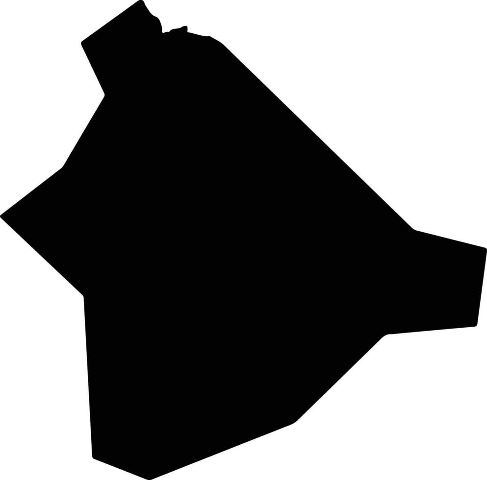 Saraj North Macedonia silhouette map vector