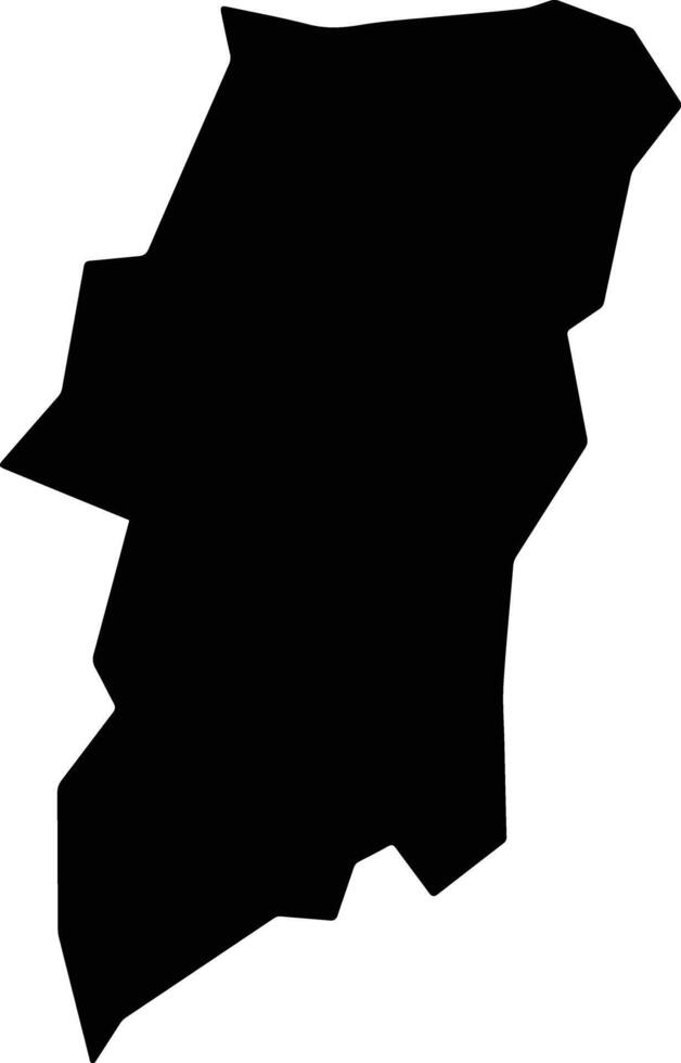 Sarakreet Suriname silhouette map vector