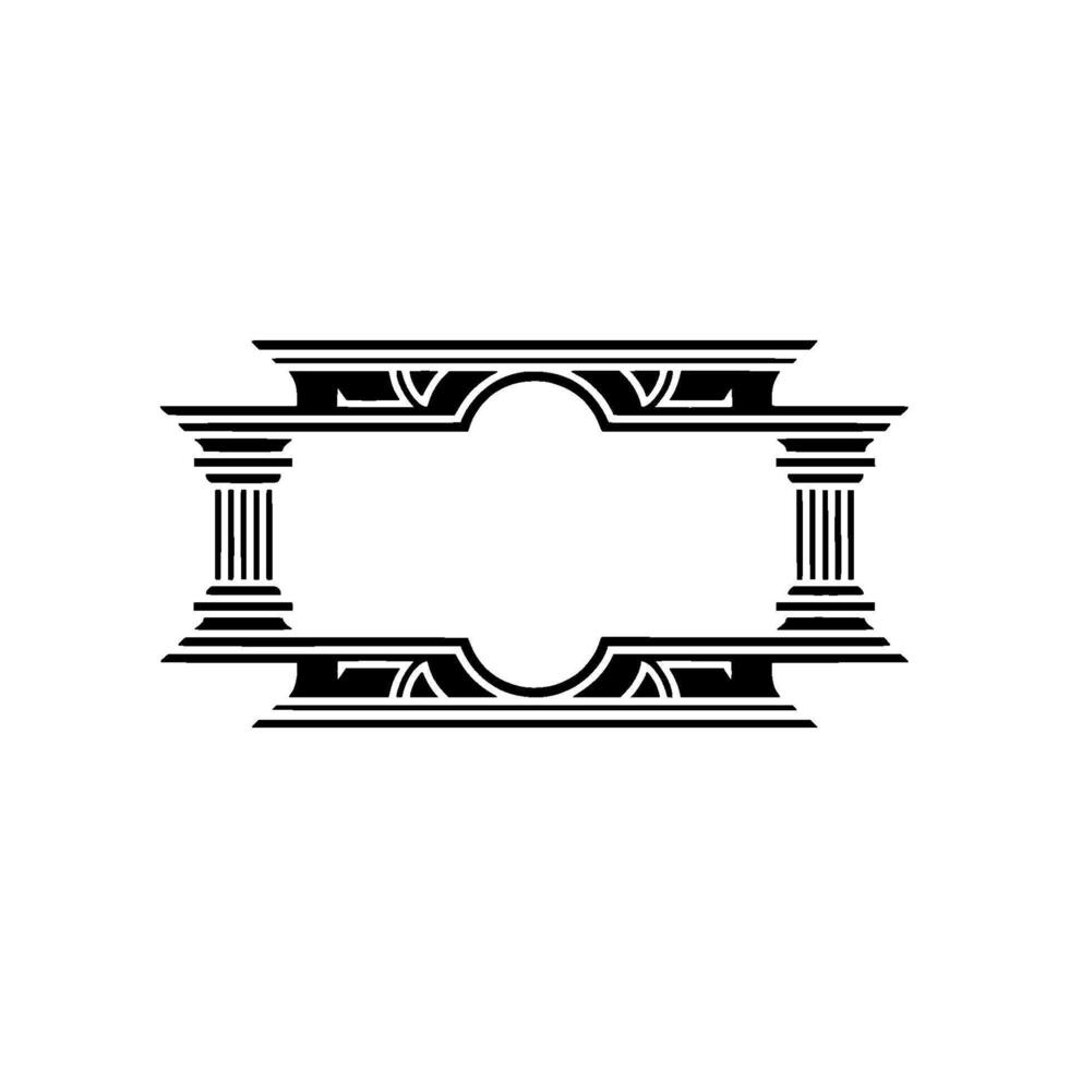 Art Deco Frame, Geometric Ornamentation, Elegant, Vintage - Art deco vector