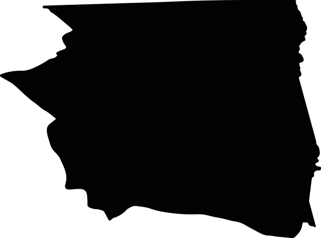 Sarakhs Iran silhouette map vector