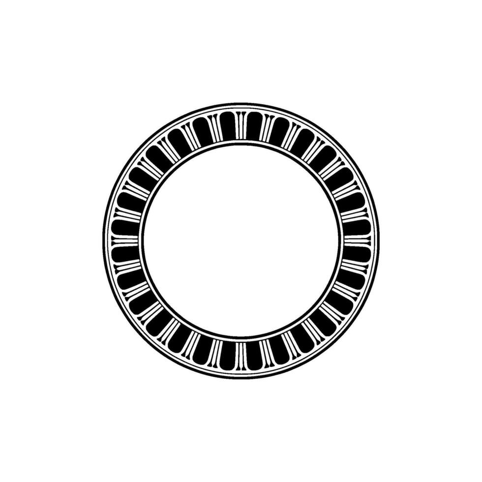 Minimalist Circular Ornament, Geometric, Circle - Pattern vector