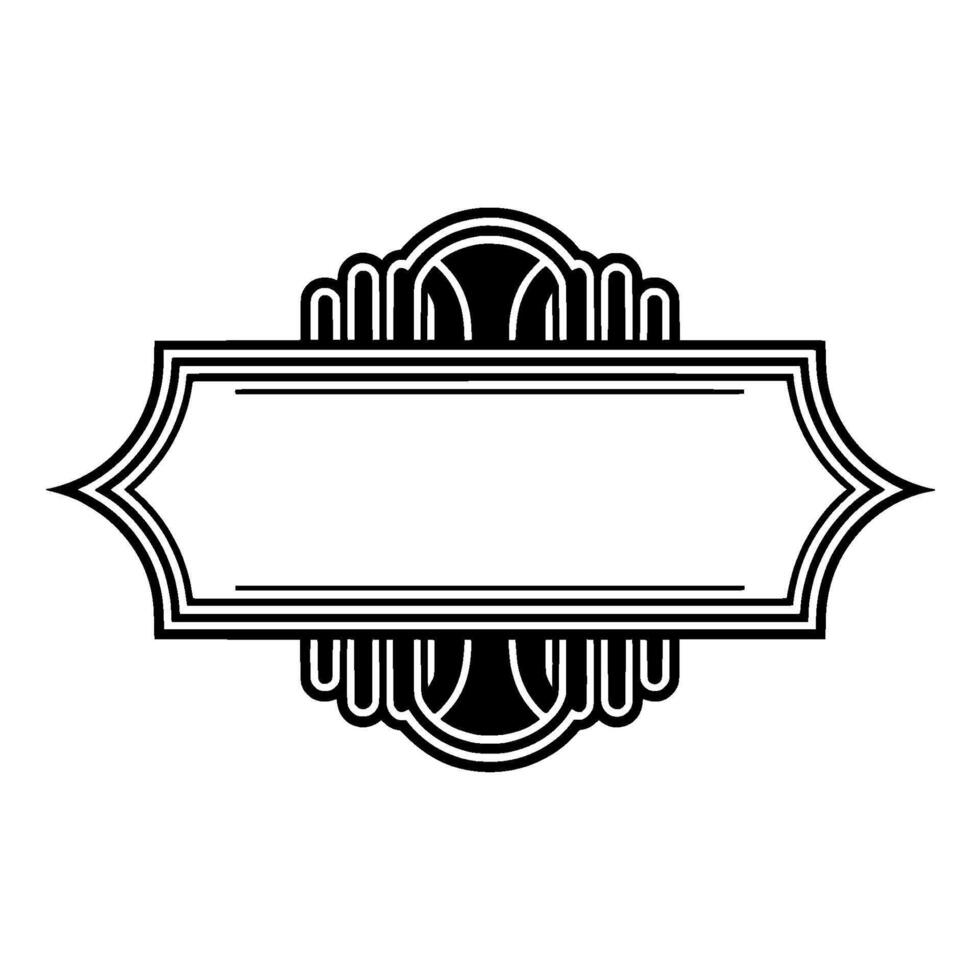 Art Deco Frame, Elegant, Vintage Ornamentation - Artdeco vector