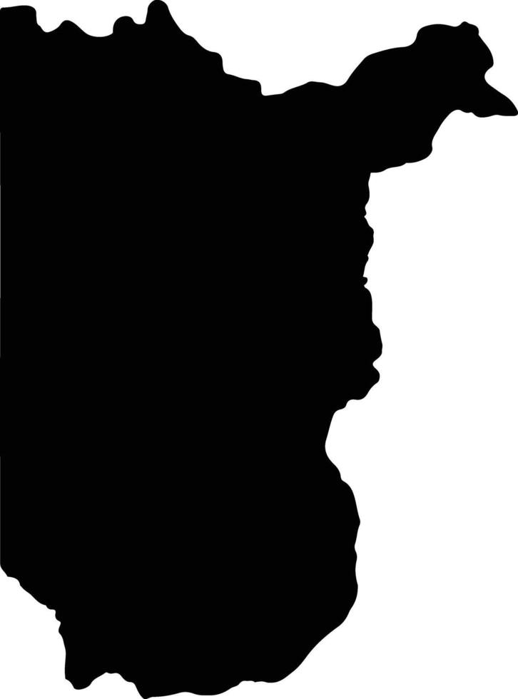 Sarapiqui Costa Rica silhouette map vector