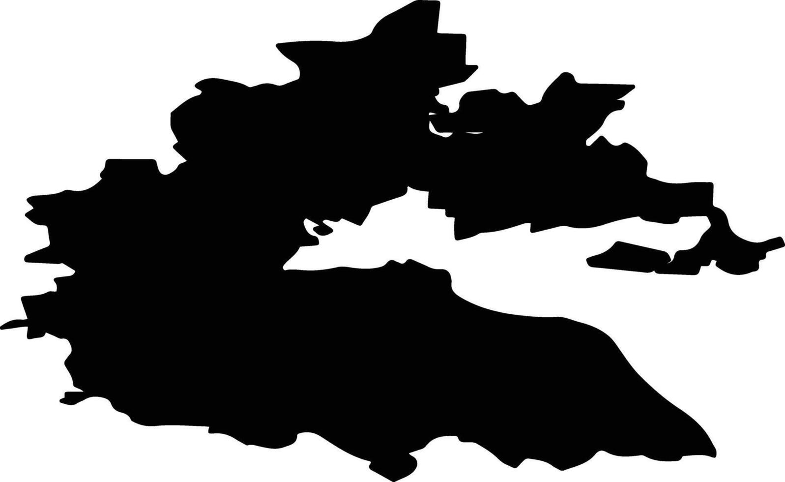 Sarapulsky District Russia silhouette map vector