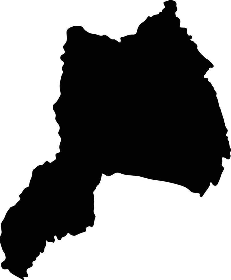 Saraphi Thailand silhouette map vector