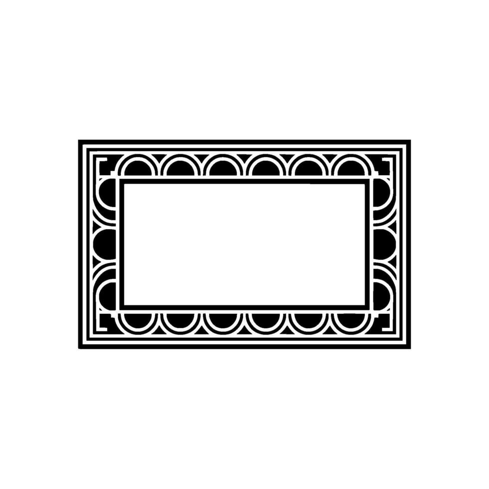 Art Deco Frame, Minimalist, Elegant Border - Art deco vector