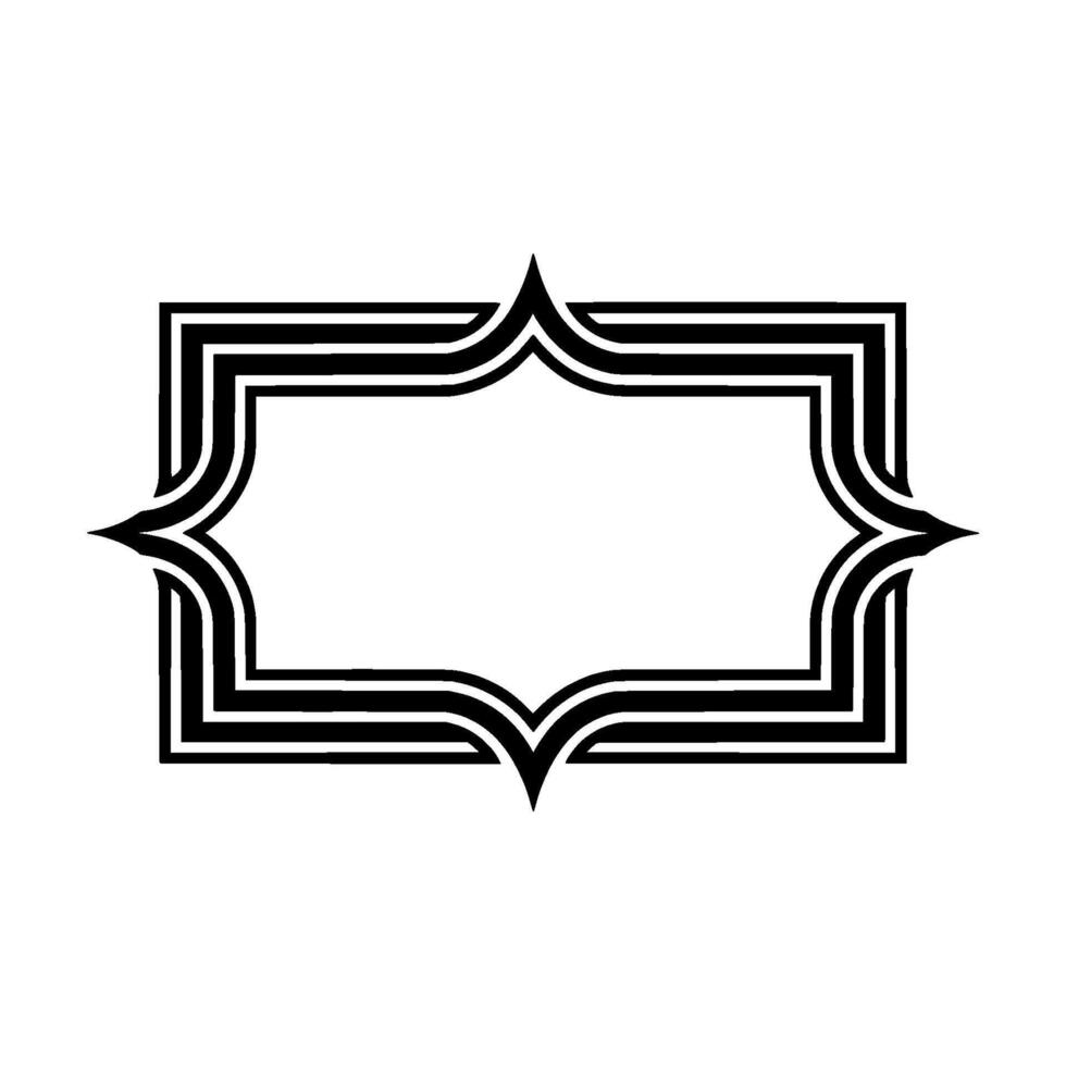 Elegant Deco Frame, Minimalist, Blank Space, Geometric vector