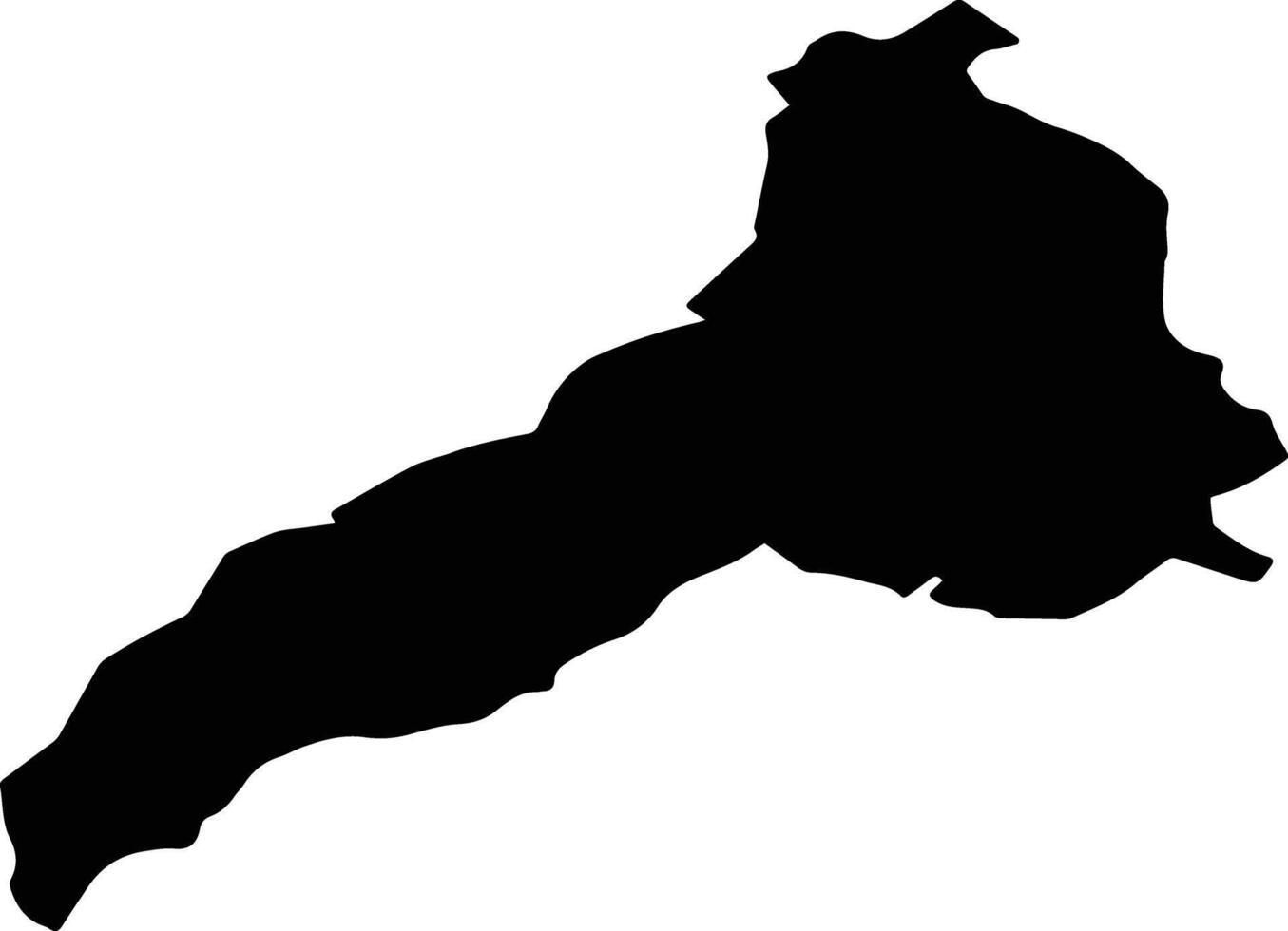 SARASAU Romania silhouette map vector