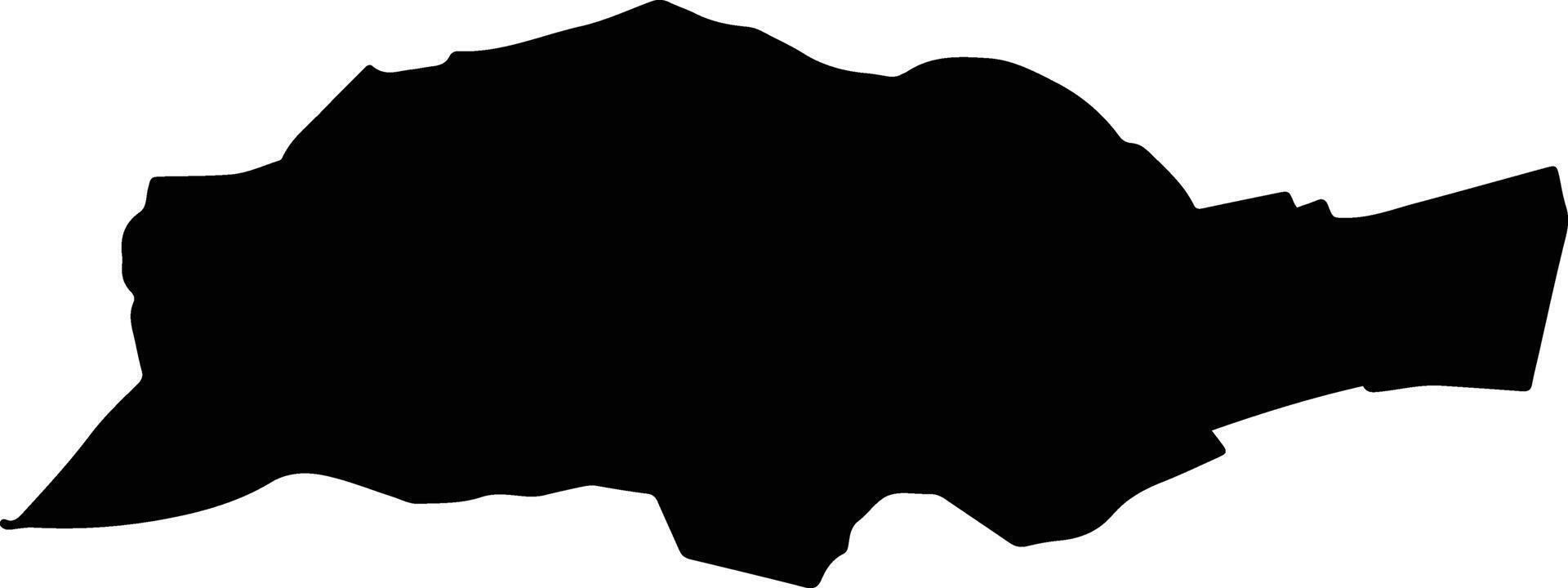 SARATA Romania silhouette map vector