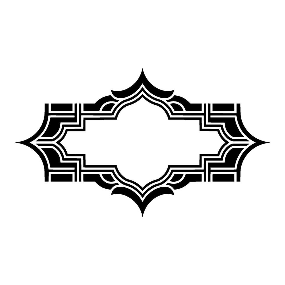 Art Deco Ornament Border, Elegant Element, Stylized - Art deco vector