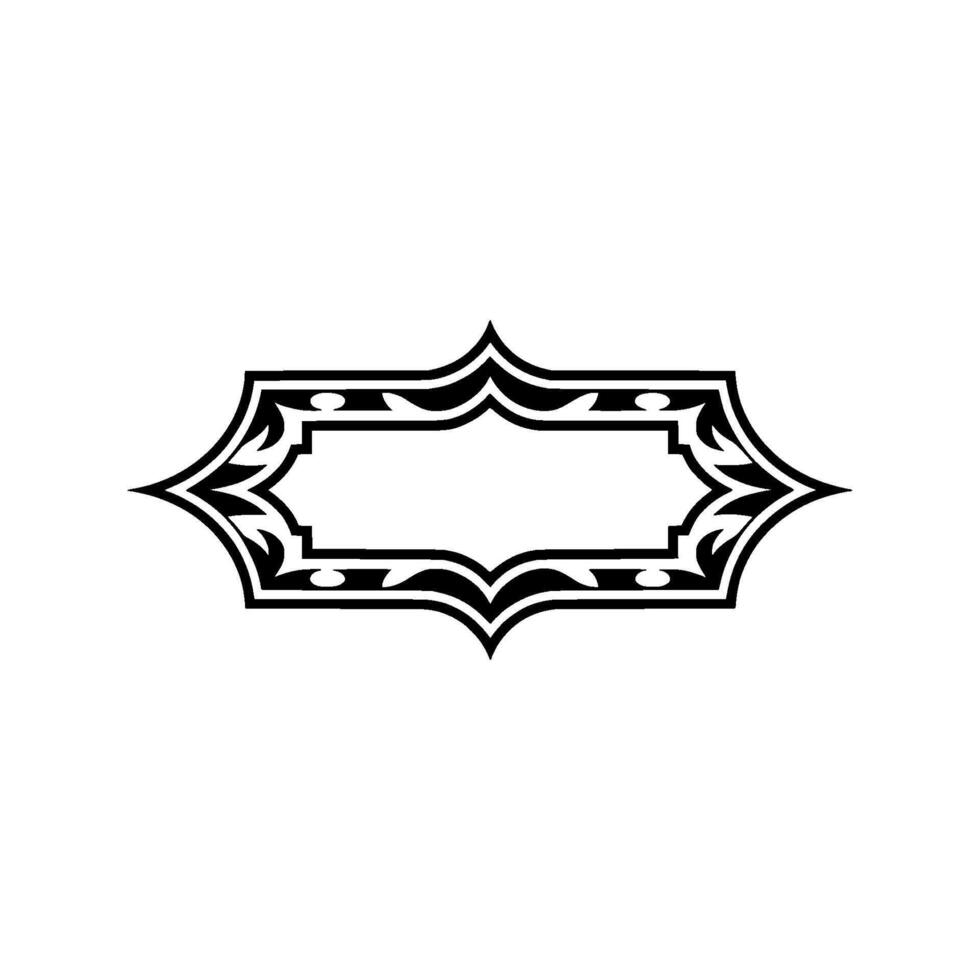 Intricate Ornamental Frame, Vintage, Minimalist Background vector